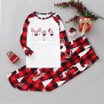 thumbnail image 2 of Odeerbi Christmas Pajamas for Family Holiday Long Sleeve Family Christmas Pajamas Matching Sets Toddler Casual Printed Top with Bottom Outfits Home Wear Sleepwear Family Matching PJs Set Red, 2 of 9