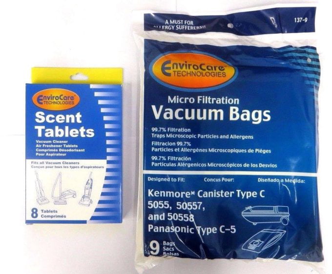 Kenmore 50688 Vacuum Bags Microfiltration with Closure 10 Pack 