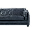 thumbnail image 2 of Crafters and Weavers Waco Contemporary Italian Leather Sofa in Slate, 2 of 3