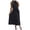 Black, variant on OSOLU Women Solid Color Ladies Fashionable Elegant Stand Sleeveless Waist Pleated Long Skirt Birthday Skirts
