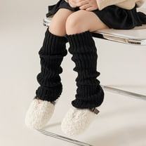 Kids Leg Warmers Christmas Winter Leg Warmers Knit Solid Color Leg Warmers Xmas High Leg Warmers for Teen Girls