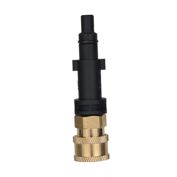 Adaptador de manguera de jardín para hidrolavadora de 1/4'', desconexión rápida, lanza de espuma para nieve para Anlu