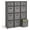 Grey, variant on 6 Cube Storage Organizer - Gray Cube Organizer Shelf, DIY Storage Cubes Organizer Shelves with Fabric Storage Cubes, Sturdy Cubbies Storage Shelves, Cube Storage Shelf for Bedroom, Playroom and More