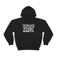 thumbnail image 2 of I am Black and Proud Every Month Unisex Hoodie, S-5XL Black History Month, 2 of 5
