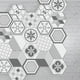 thumbnail image 2 of 10 piezas de mosaico hexagonal antideslizante para suelo, pared, cocina y baño 3, 2 of 9