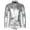 Silver, variant on WREESH Men's Shirts Casual Fashion Whole Colored Turn-Down Collar Button Long Sleeve Shirt Shirt Silver