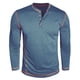 thumbnail image 4 of pstuiky camisas de manga larga para hombre, Camisa informal de manga larga con botones y parches lisos para hombre Tops de hombre xl, 4 of 5