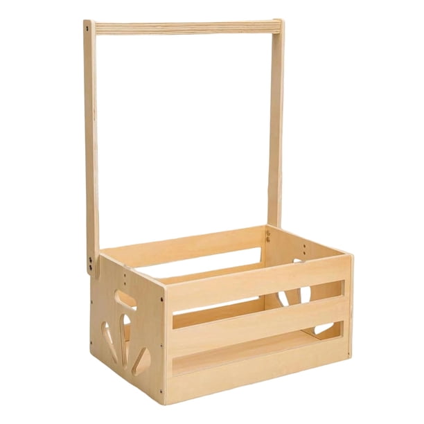 Yhmxh Caja de madera para baby shower, armario de madera para baby shower con asa, cesta de regalo de madera para baby shower, cajas de lavandería, cesta para baby shower infantil