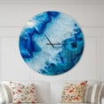 thumbnail image 3 of Designart 'Geode Slice Macro ' Modern wall clock, 3 of 4