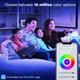 thumbnail image 2 of Luxrite 4 inch Square Smart LED Recessed Lighting, RGBW Color Changing, WiFi App and Voice Control, Alexa and Google Home, 2 of 7