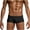 Black, variant on Jalioing Mens Boxer Underwear Breathable Low Rise Boxer Briefs Comfortable Stretchy Short Leg Trunks Underpants