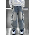 thumbnail image 6 of Rolanko Boys Baggy Jeans Elastic Straight fit Stretch Denim Pants Loose Kids Clothes 4-14 Years, 6 of 6