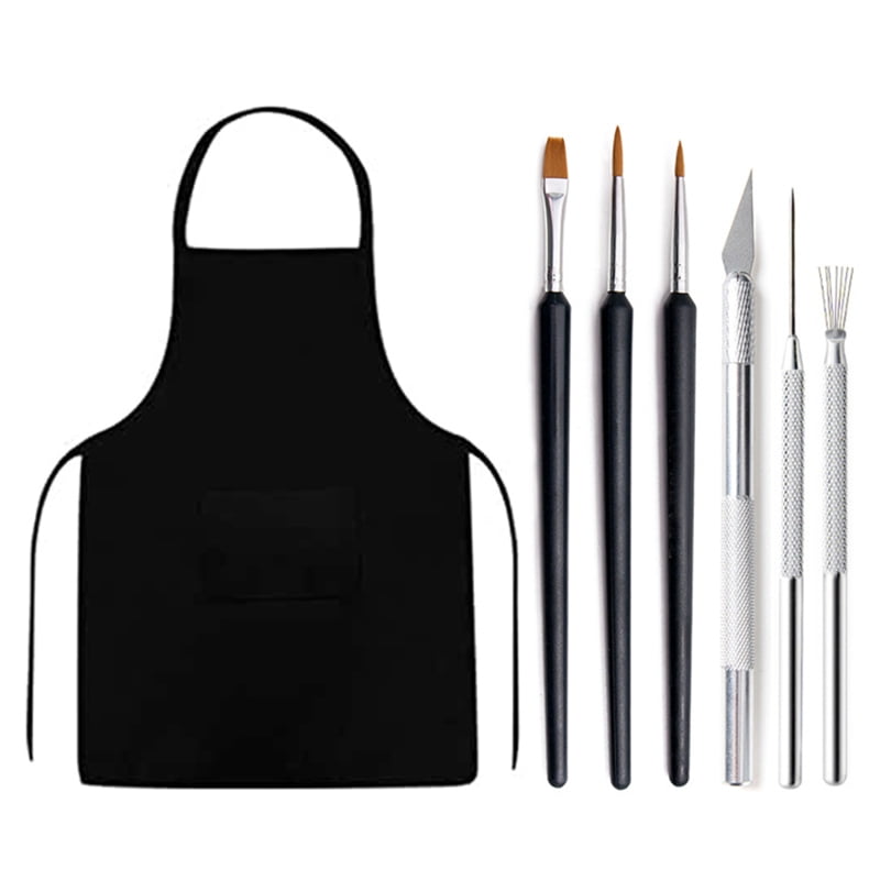 37pcs Pottery Clay Sculpting Tools Double Sided Carving Tool Kit Brush Carrying for Case Apron for Beginner Chipping Sculpting Smoothing