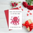thumbnail image 4 of Tarjeta de felicitación Heollaok divertida con tema de pulpo para el día de San Valentín, 4 of 6