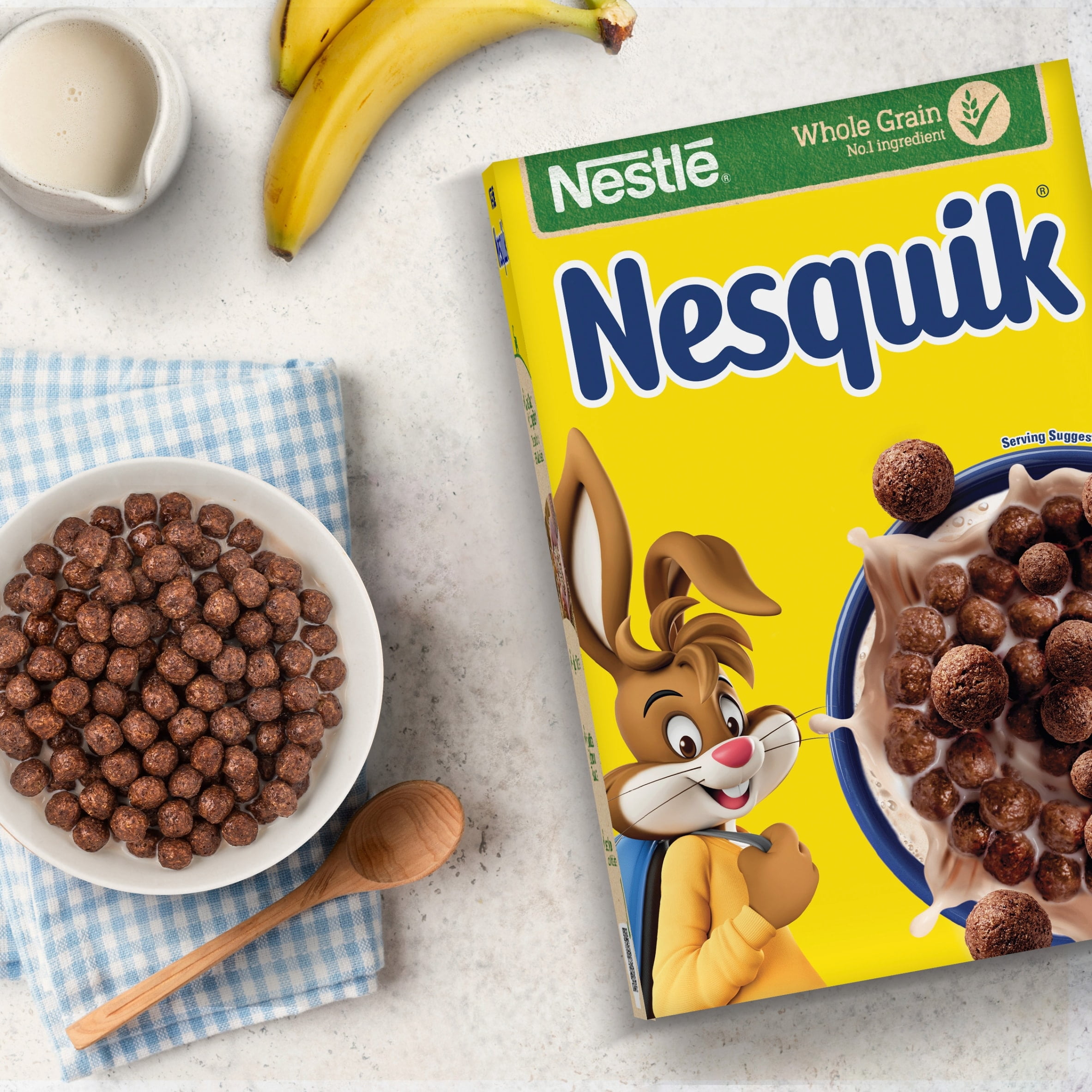 Nestle Nesquik Chocolate Cereal 375g, Imported from Britain