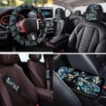 thumbnail image 4 of Binienty Sea Turtle Automotive Seat Covers Full Set Tropical Floral Girly Car Seat Covers Front And Backseat 14 Pieces Auto Interior Accessories Set Washable Easy to Install Carseat Protectors, 4 of 8