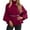 Red, variant on TIANZEN Long Zipper Hooded Sweatshirt For Autumn And Winter Sports Jacket Extra Large Solid Color Hooded Sweatshirt Fall Long Sleeve Womens Zip up Hoodie Sweatshirt Hooded Zip up Sweatshirt Women