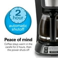 thumbnail image 4 of Hamilton Beach Bold Brew 12-Cup Programmable Drip Coffee Maker Machine with Glass Coffee Pot, Black, 4 of 11
