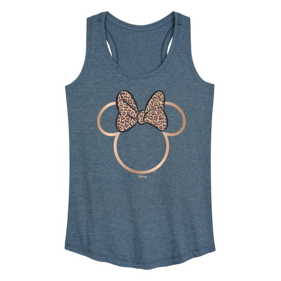 Disney - Minnie Leopard Print - Women's Racerback Graphic Tank