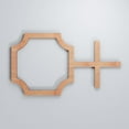 thumbnail image 5 of Ekena Millwork 12 7/8"W x 7 3/8"H x 3/8"T Extra Small Bradley Decorative Fretwork Wood Wall Panels, Cherry, 5 of 7