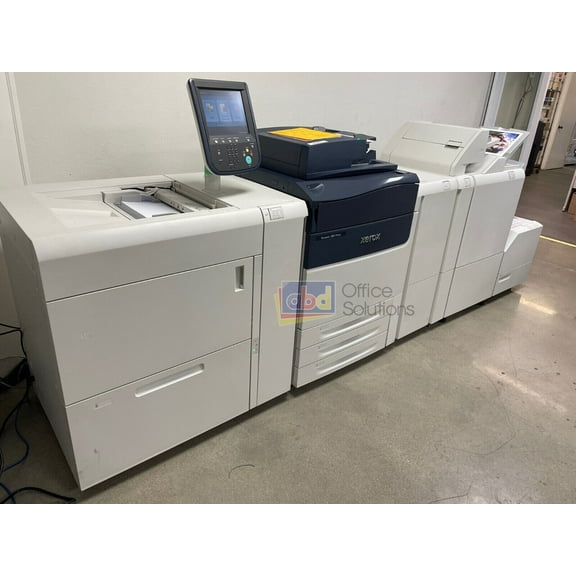 Pre-Owned Xerox Versant 280 Press Color Laser Production Printer 80ppm, Print, Copy, Scan, 3 Trays, 1-Tray Oversize High Capacity Feeder, PR Booklet Maker Interface Mod, EX-i 280 Fiery