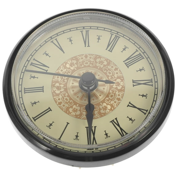 UPOUART Decorative Light Clock Insert with Plastic and Metal Electroplated Design for Home and Office Decoration