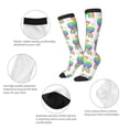 thumbnail image 4 of Picia Women Crew Soft Moisture-wicking Socks Rainbow Llama Pattern Design Cotton Socks, One Size fit All, 4 of 9