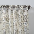 thumbnail image 3 of No. 918 Marita Folk Floral Linen Blend Sheer Tie Top Curtain Panel, 3 of 5