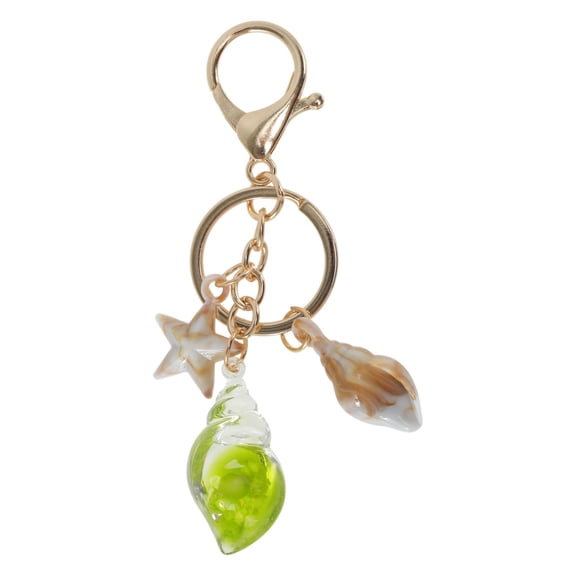 Unique Bargains Fashion Glow-In-The-Dark Conch Handbag Charm Green 1 Pc