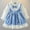 Blue, variant on Spazoro Toddler Kids Girls Dress, Lace Patchwork Princess Loose Bow Fall Winter Long Sleeve Dresses for Girls Blue Size 2-3T