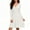 White, variant on Fnooota Womens Sweater Dresses, Casual V Neck Knitted Long Sleeve Fall Dresses for Women Wine Size S-2XL