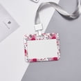 thumbnail image 6 of Kdxio Peonies And Roses Card Badge Holder Work Badge Sleeve for Office, School, Factory, ID Credit Cards, Driver Licenses and Passes, 6 of 7