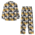 thumbnail image 7 of FOR U DESIGNS Colorful cat Pajama Sets for Women 2 Piece Button Up V-neck Tops Size 4XL Button Down Night Shirts for Women Sleepwear Long Sleeve Pants Jogger Loungewear, 7 of 7