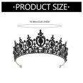 thumbnail image 3 of Rhinestones Hairhoop for Female Beach Party Headpiece Wedding Bride Hairhoop Luxurious Hairhoop Bride Dress Up Headband, 3 of 4