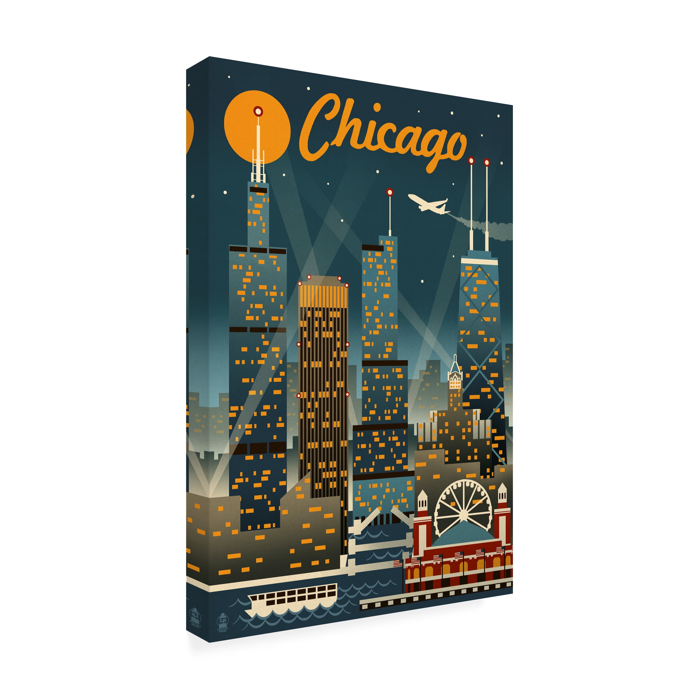Lantern Press 'Travel 123' Canvas Art