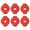 Red, variant on 6 Pack Silicone Cymbals Locking Nut Drum Cymbals Fasteners Quick Releasing Silicone Texture for Percussion Replacement