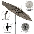 thumbnail image 5 of Mainstays 9' Tan Crank Lift and 3 Position Tilt Patio Umbrella, 5 of 6