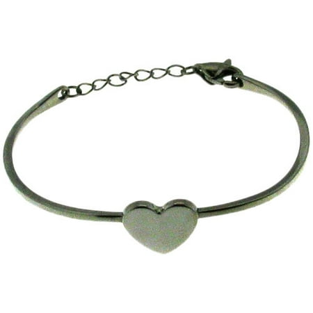 Connections from Hallmark Stainless Steel Heart Bangle Bracelet