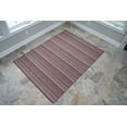 thumbnail image 3 of Benissimo Contemporary Indoor / Outdoor Area Rug STRIPES Collection I 5x7 I Brick, 3 of 6