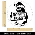 thumbnail image 2 of Christmas Penguin Going to North Pole Self-Inking Rubber Stamp Ink Stamper - Pink Ink - Mini 1/2 Inch, 2 of 7