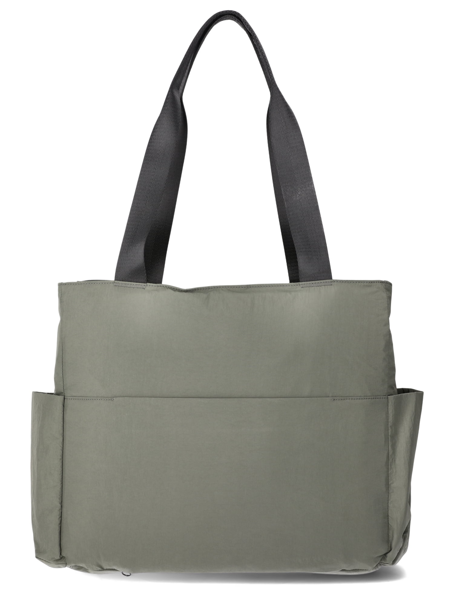 Athletic Works Women's Nylon Tote Bag, Green Midnight