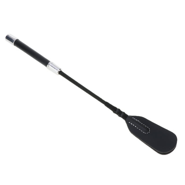 Faux Leather Horse Role Play Riding Crop , Black 35cm