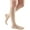 Beige, variant on mediven comfort for Men & Women, 15-20 mmHg Calf High Closed Toe Compression Stockings, Natural, V-Petite