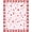 Red, Pattern 2, variant on ODIKA 4' x 6' Machine Washable Non-Slip Area Rug, Kawaii Strawberry High Traffic Rug, Red, 26569