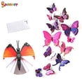 thumbnail image 4 of Spencer 24PCS Creative 3D Butterfly Wall Stickers DIY Removable Mural Stickers Decals Wall Art Decors for Home Bedroom Living Room "Purple", 4 of 8