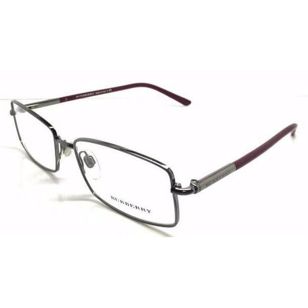 Burberry Men's Rectangular Eyeglass Frames B1239 54mm Burgundy