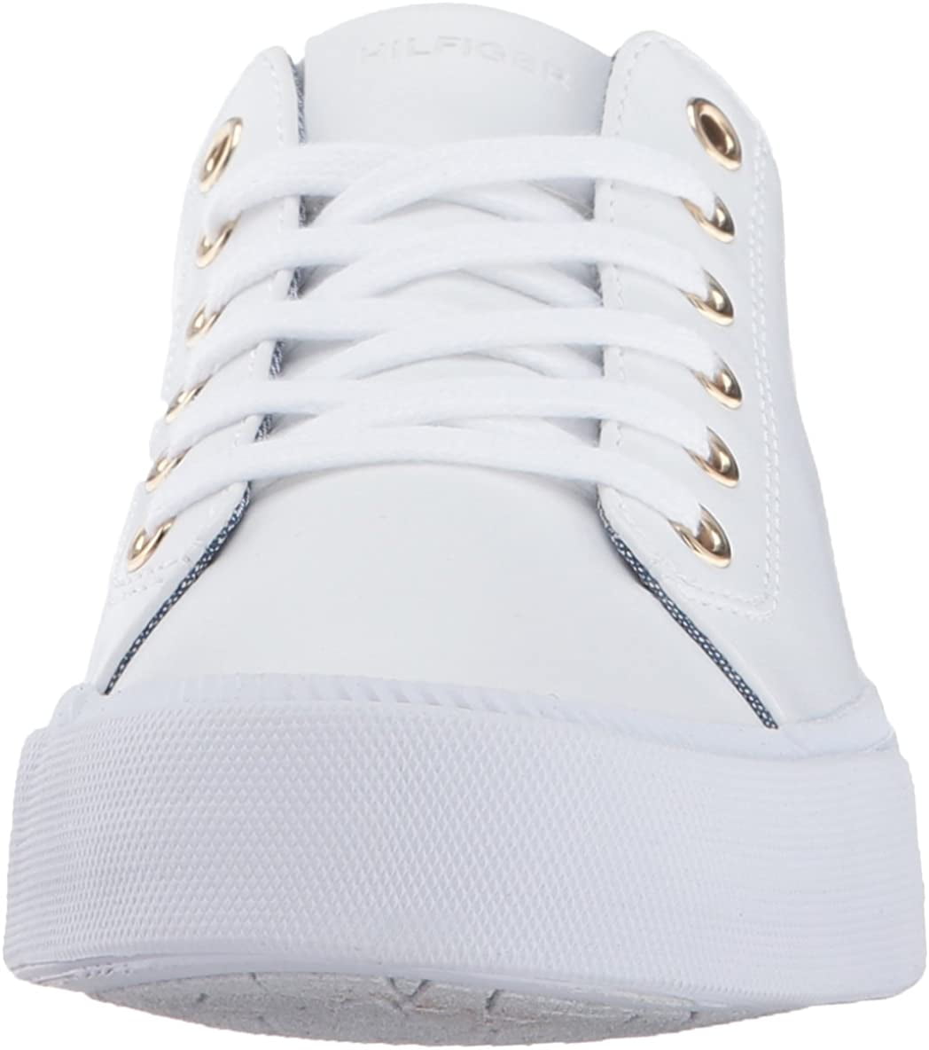 Tommy Hilfiger Womens Two Low Top Lace Up Fashion Sneakers White