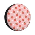 thumbnail image 1 of Fotbe Strawberry Funda de Llanta de Repuesto con Estampado, Engrosada, Ajuste Universal para Jeep, Remolque, RV, SUV, Camión-14 inch, 1 of 6