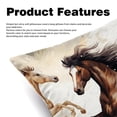 thumbnail image 2 of Horse Chair Pillow Covers Set of 2 Throw Pillow Decorative Pillows Velvet with Unique Patterns for Various Occasions - Available in 16x16, 18x18, and 20x20 Inches, 2 of 6