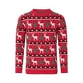 thumbnail image 2 of xiaxaixu Matching Family Christmas Sweaters Long Sleeve Round Neck Reindeer Pullovers Knitted Tops, 2 of 10